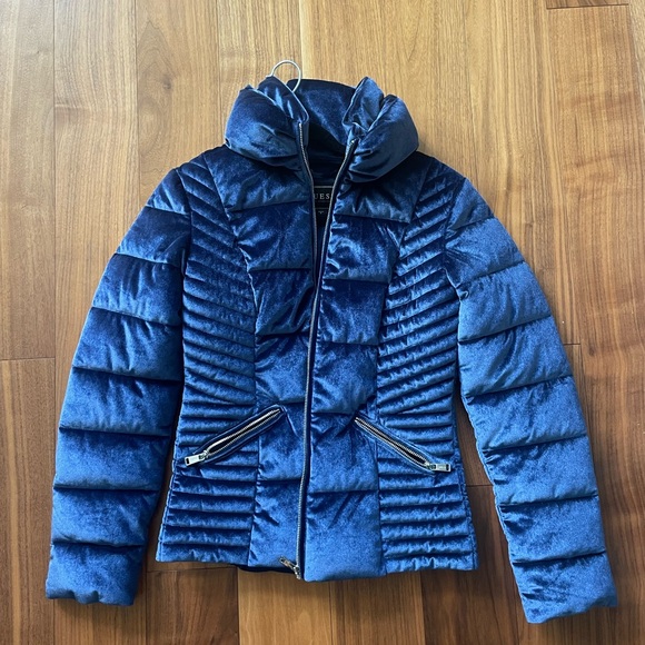 Jacket guess Velvet Blue Jacket - Picture 2 of 4